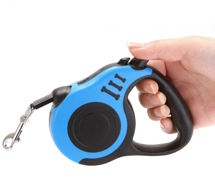 Trela retrátil para cães, 3m/5m, automática, flexível, cachorro, gato, corda de
