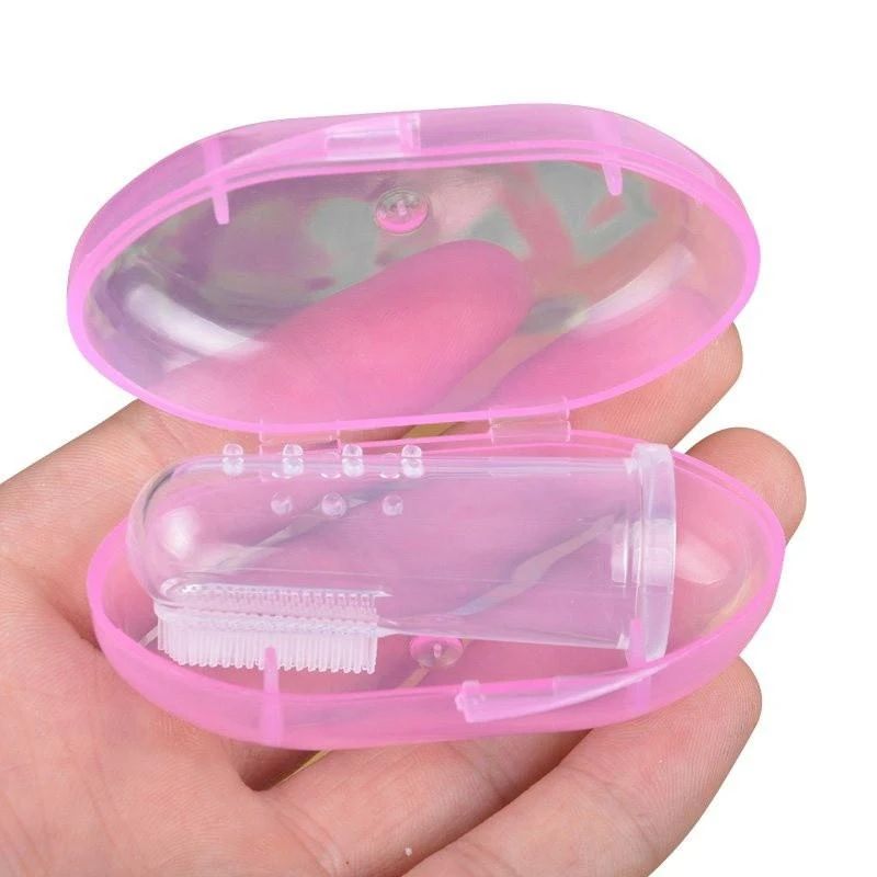 Escova de dentes super macia Escova de Dedo Oral-Care DUTRIEUX™: Higiene Avançada em Sílica Gelpara animais de estimação
