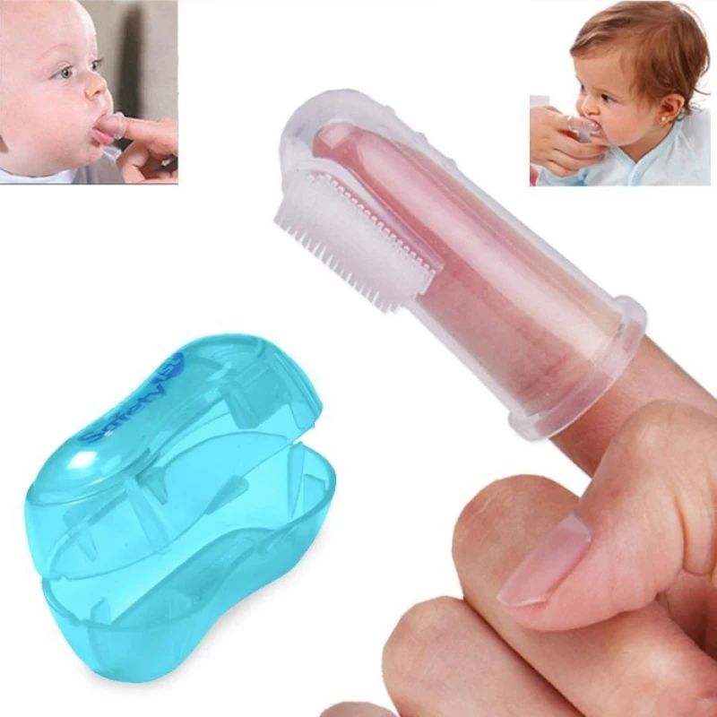 Escova de dentes super macia Escova de Dedo Oral-Care DUTRIEUX™: Higiene Avançada em Sílica Gelpara animais de estimação