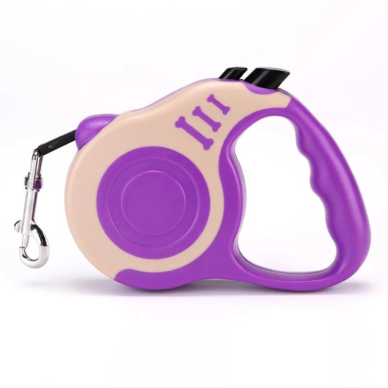Trela retrátil para cães, 3m/5m, automática, flexível, cachorro, gato, corda de