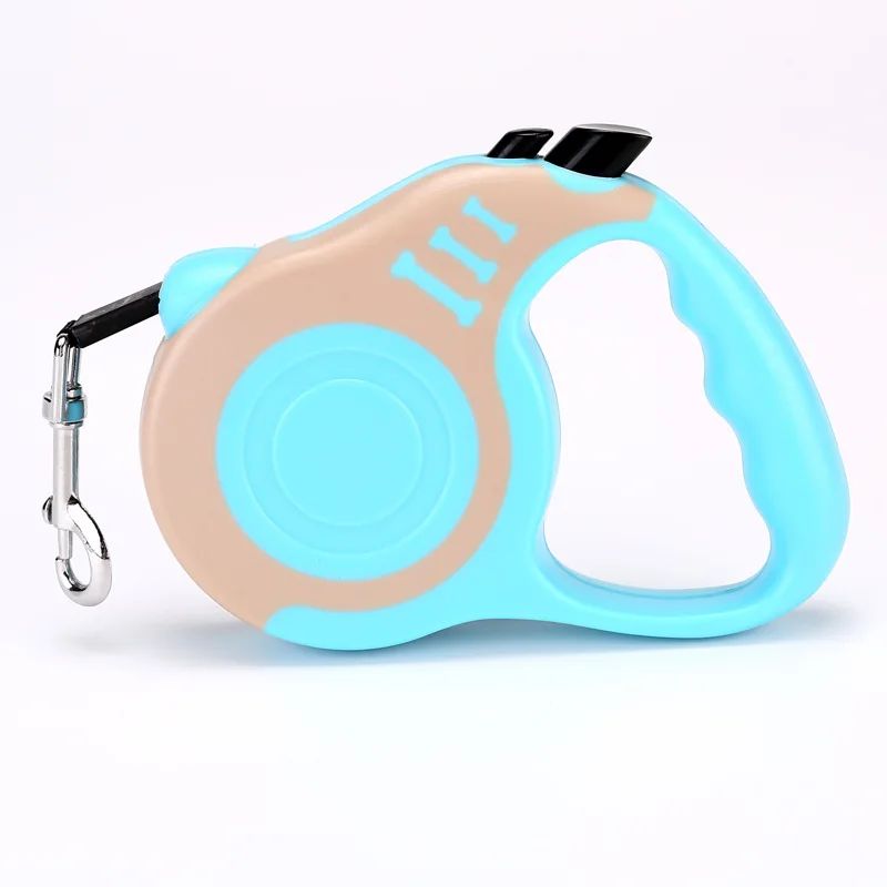 Trela retrátil para cães, 3m/5m, automática, flexível, cachorro, gato, corda de