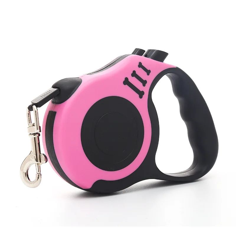 Trela retrátil para cães, 3m/5m, automática, flexível, cachorro, gato, corda de