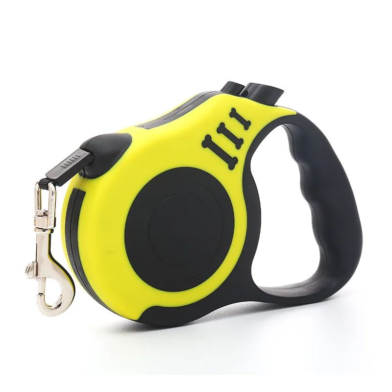 Trela retrátil para cães, 3m/5m, automática, flexível, cachorro, gato, corda de
