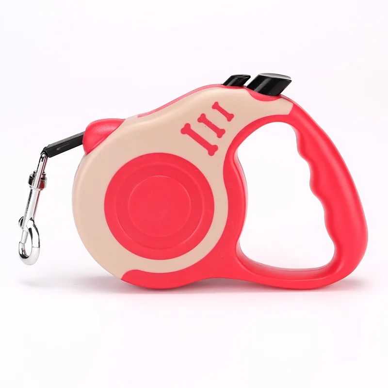 Trela retrátil para cães, 3m/5m, automática, flexível, cachorro, gato, corda de