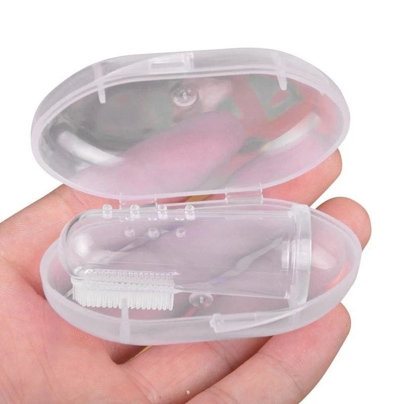 Escova de dentes super macia Escova de Dedo Oral-Care DUTRIEUX™: Higiene Avançada em Sílica Gelpara animais de estimação