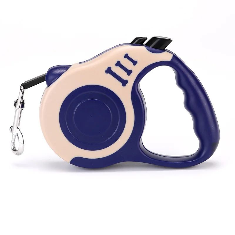 Trela retrátil para cães, 3m/5m, automática, flexível, cachorro, gato, corda de