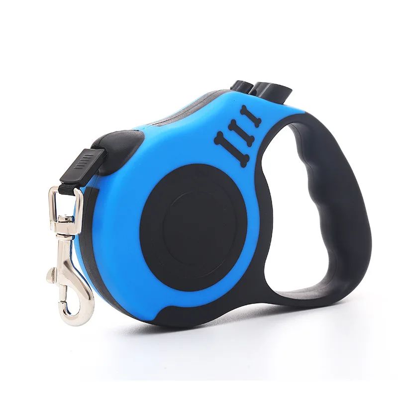 Trela retrátil para cães, 3m/5m, automática, flexível, cachorro, gato, corda de